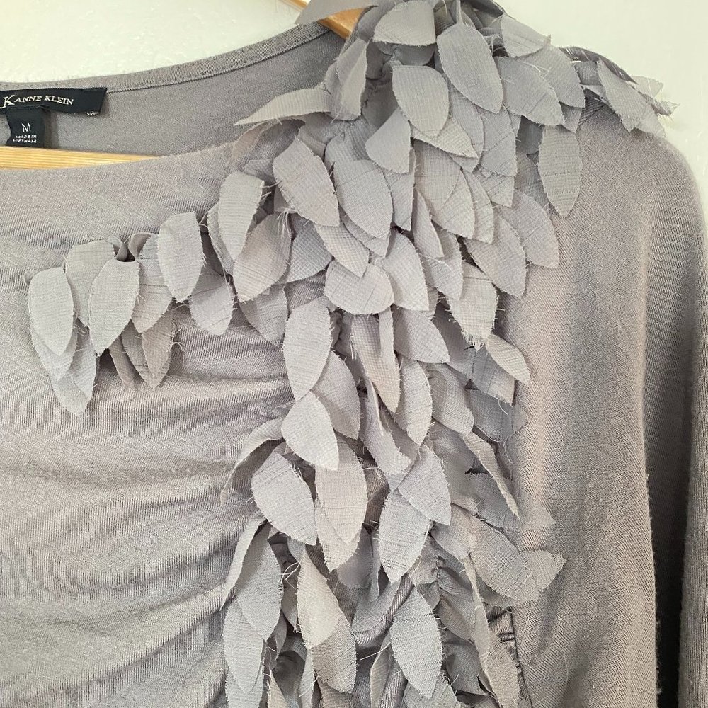 Anne Klein Ruffle Shoulder Top - Picture 3 of 6